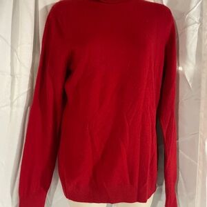 Talbots Classic Red Turtleneck Sweater